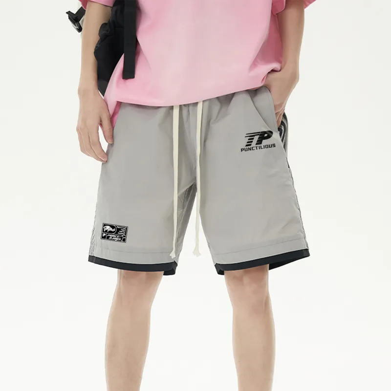 PUNCTILIOUS Casual Shorts Unisex-13