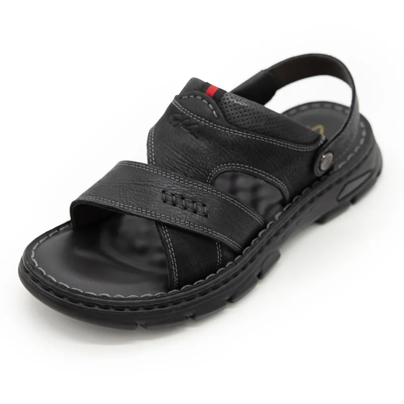 Satchi Beach Sandals Men's Black-1