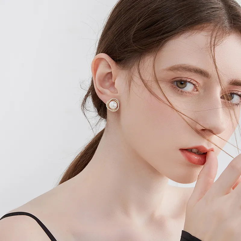 UNG Pearl Earrings Women's-2