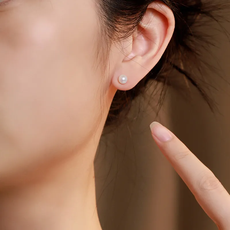 UNG Pearl Stud Earrings Women's-1
