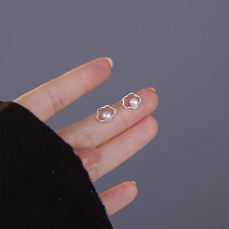 UNG 999 Fine Silver Stud Earrings Women's-3