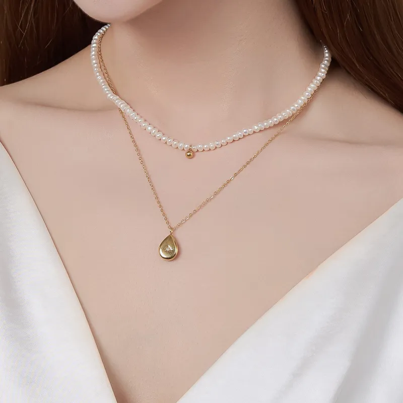 UNG Pearl Necklaces Women's-4