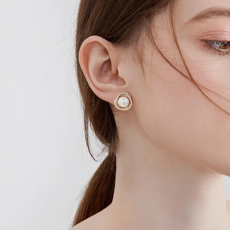 UNG Pearl Earrings Women's-1