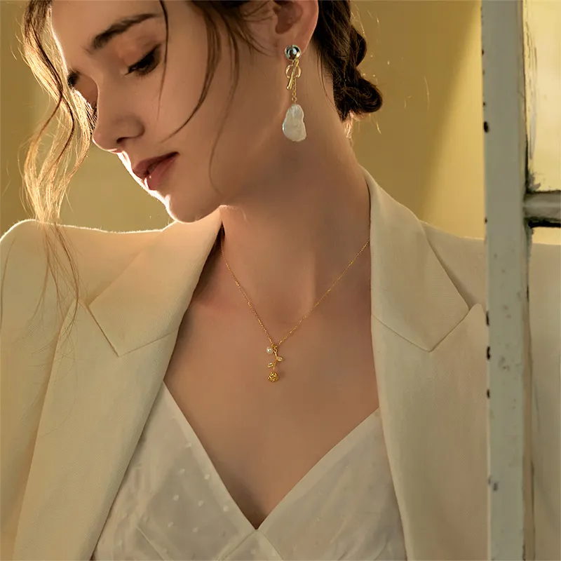 UNG Freshwater Pearl Necklaces Women's-3