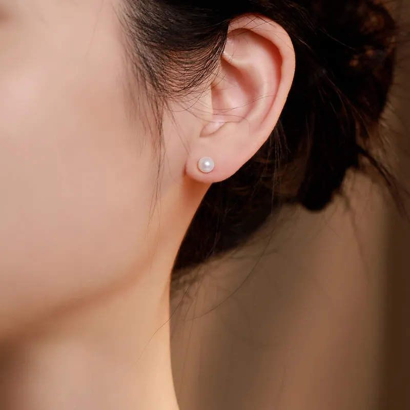 UNG Pearl Stud Earrings Women's-3