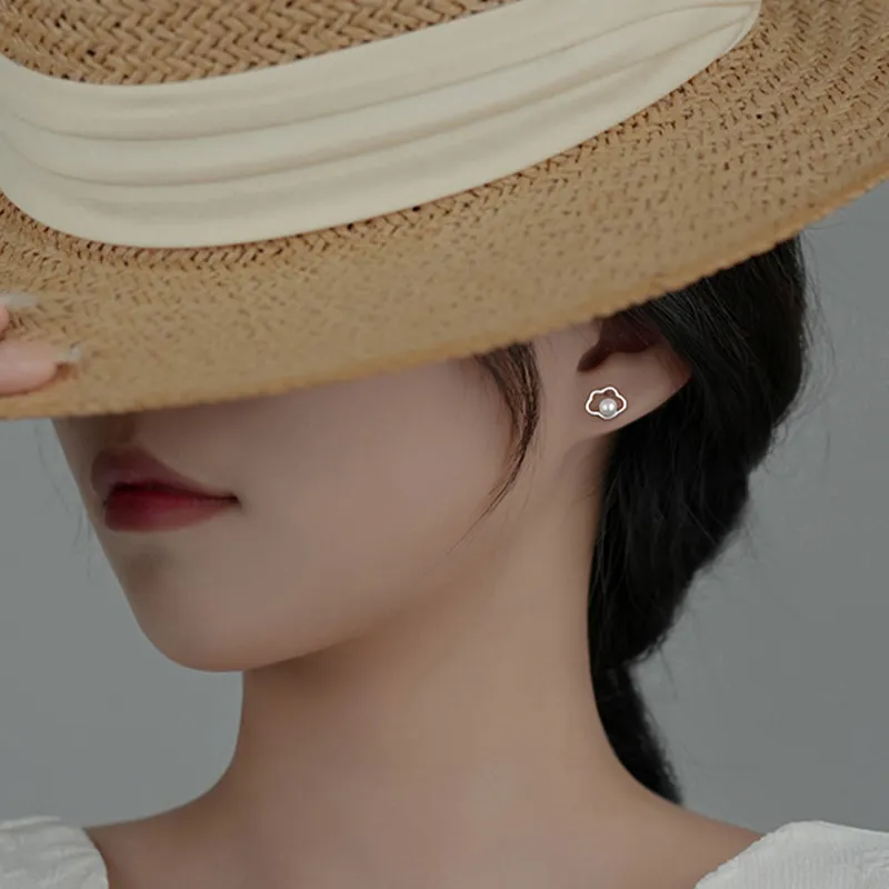 UNG 999 Fine Silver Stud Earrings Women's-1