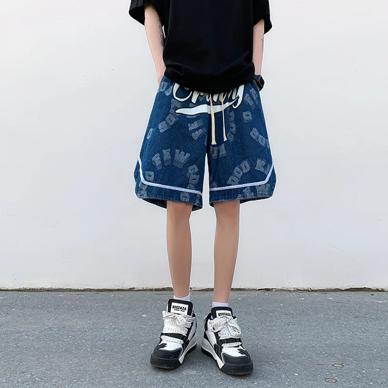 TESTUNG Classic Denim Shorts Unisex-14