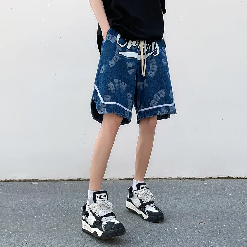 TESTUNG Classic Denim Shorts Unisex-16