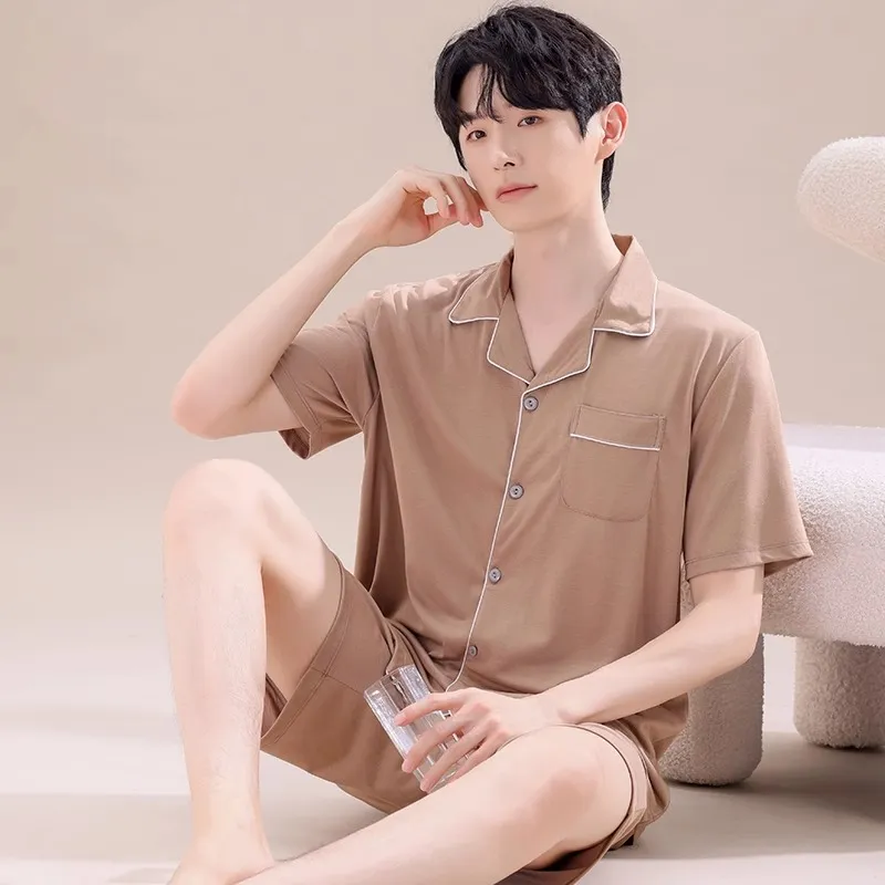 H YXIANG Men Pajama Sets-7
