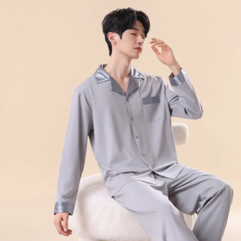 H YXIANG Men Pajama Sets-3