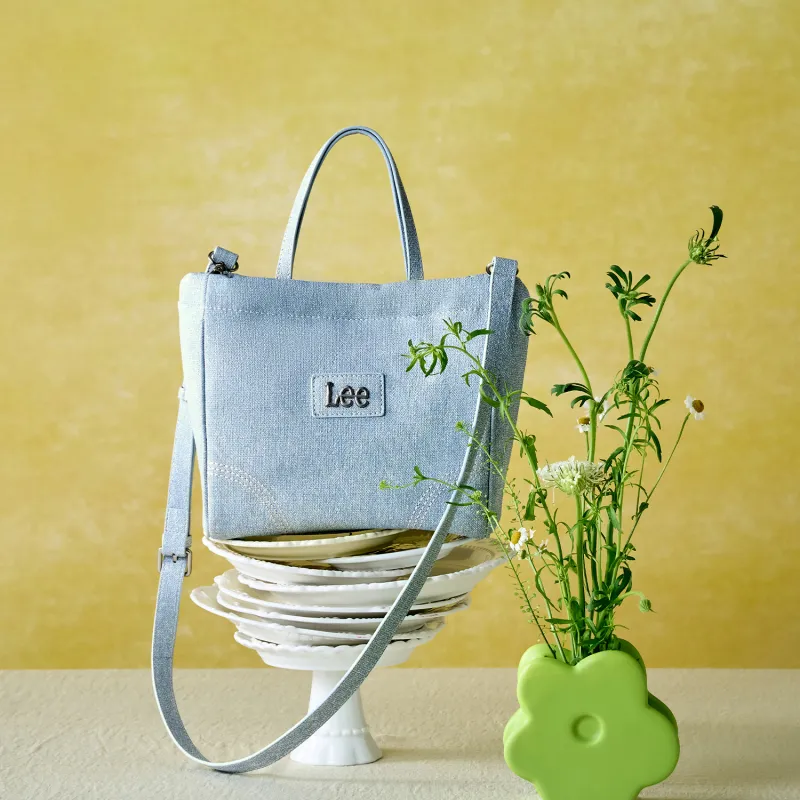 Lee PU Crossbody Bag, Shoulder Bag, Handbag Regular Women's Light Gray-3