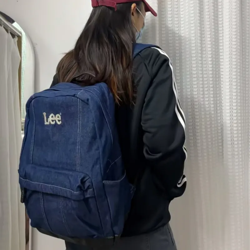 Lee Fabric Backpack Unisex Blue-4