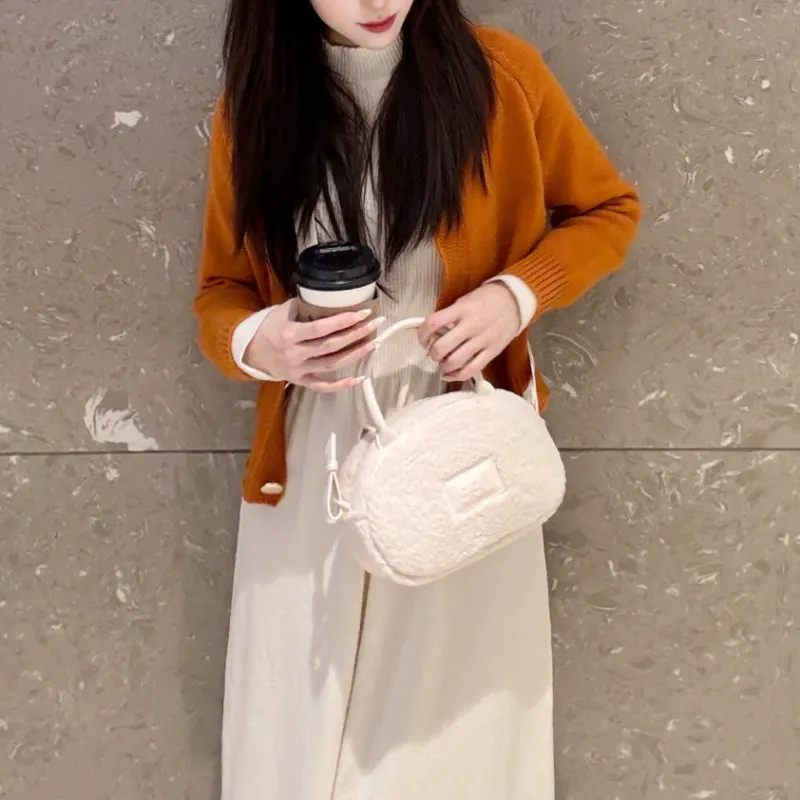 Lee Fabric With PU Crossbody Bag Regular Women's Ecru-2