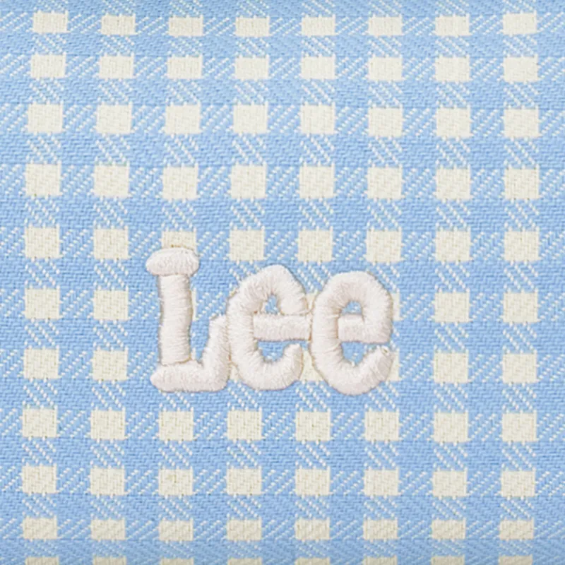 Lee Fabric Shoulder Bag, Crossbody Bag, Handbag Large Size Women's Blue Plaid-5
