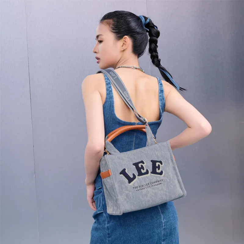 Lee Fabric Handbag Trumpets Women's Washed Gray-4