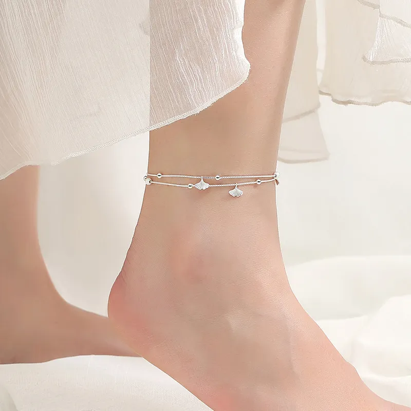 PARAS KORS 925 Sterling Silver Anklets Women's-4