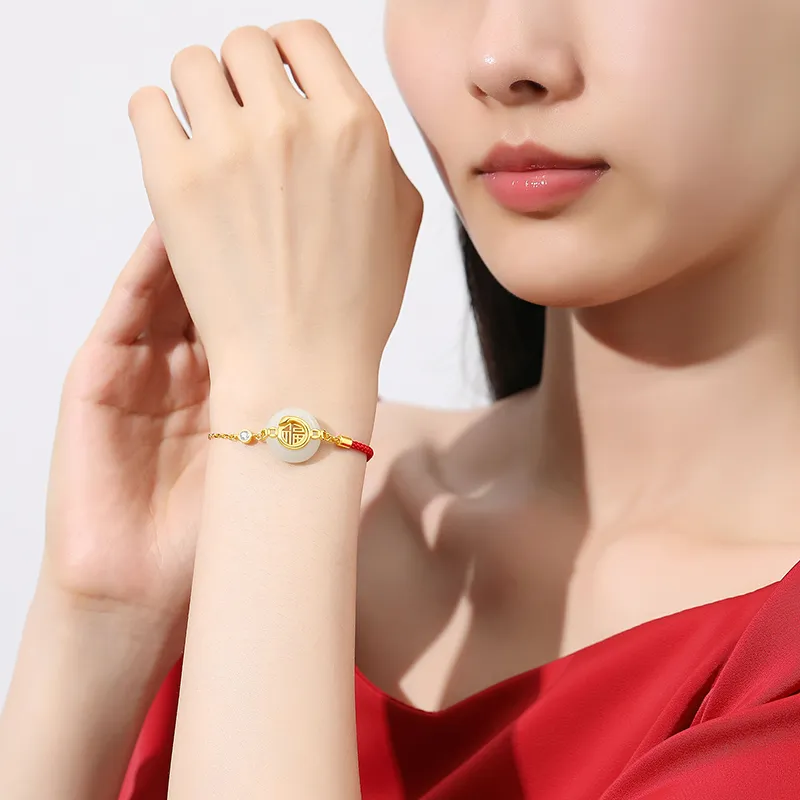 PARAS KORS Hetian Jade Bracelets White Jade Women's-5