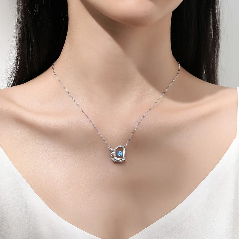 PARAS KORS S925 Silver With Zircon Necklaces Women's-3