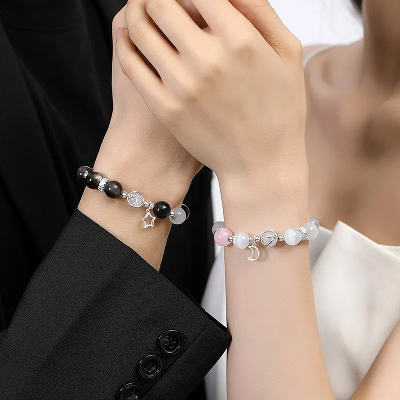 PARAS KORS Glass Cat Eye Bracelets Unisex-4