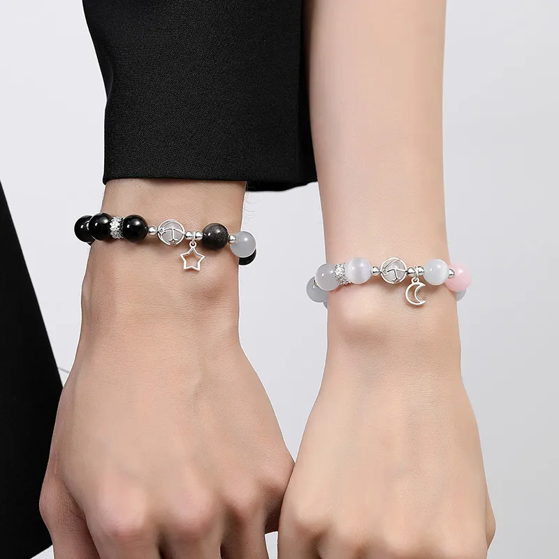 PARAS KORS Glass Cat Eye Bracelets Unisex-6