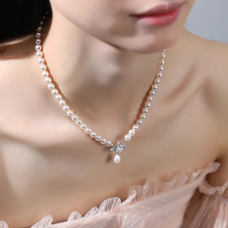 PARAS KORS S925 Silver Necklaces Women's-5