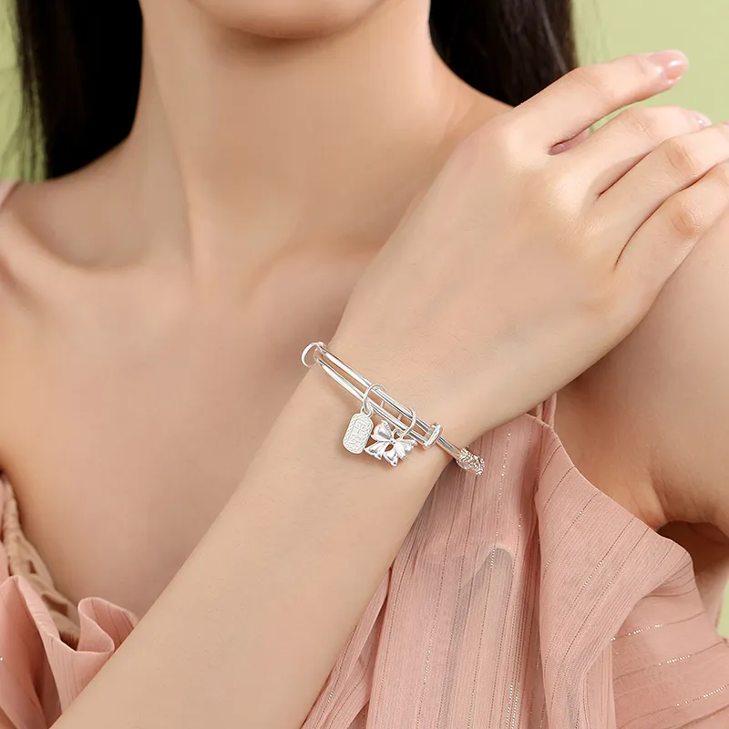 PARAS KORS S999 Fine Silver Bangles Women's-5