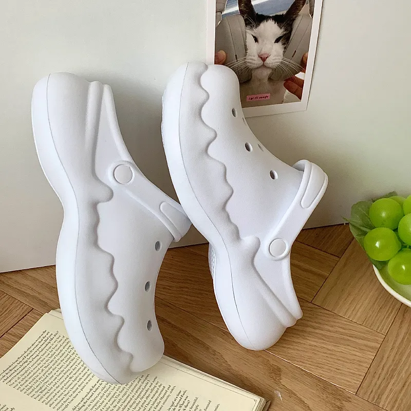Beerus Clogs, Summer Fashion Minimalist Style Home Slippers Black/White/Khaki-3