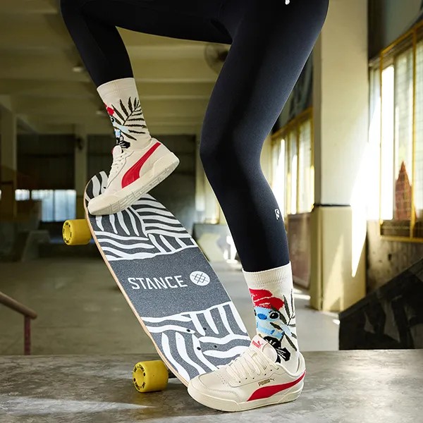 Stance x SHIDIZAI Knee High Socks Unisex 1 Pack Ecru-3