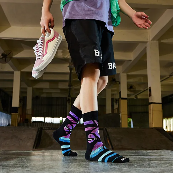 Stance x BAOLEIZHIYE Mid Calf Socks Unisex-1
