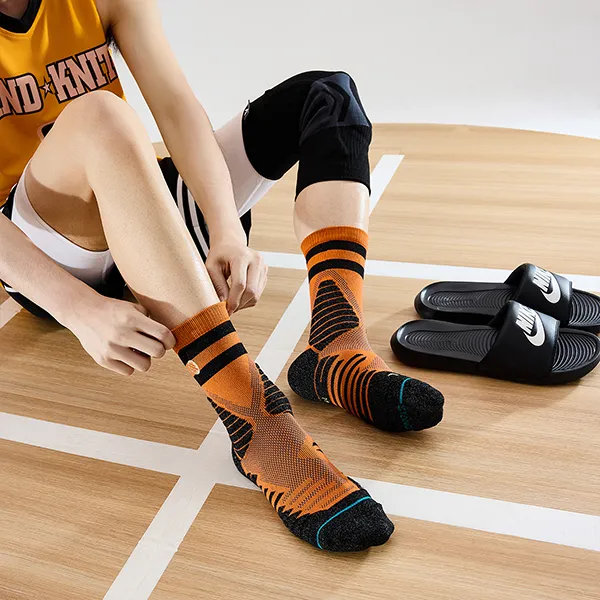 Stance Mid Calf Socks Unisex 1 Pack Nightfall Orange-1