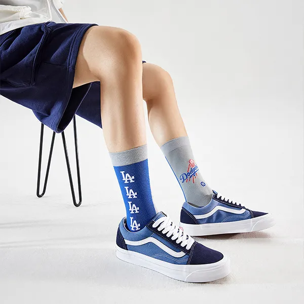 Stance x MLB SS23 Knee-High Socks Men's Dodger Blue-4