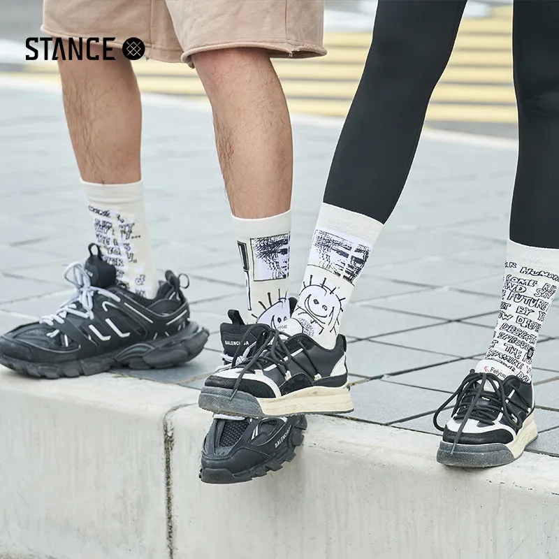Stance x B.THOM Stance X B.THOM Co branded Series Mid Calf Socks Unisex Combo Set-7
