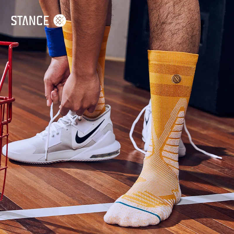 Stance Mid Calf Socks Unisex 1 Pack Dynamic Yellow-1
