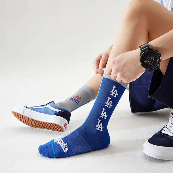 Stance x MLB SS23 Knee-High Socks Men's Dodger Blue-3