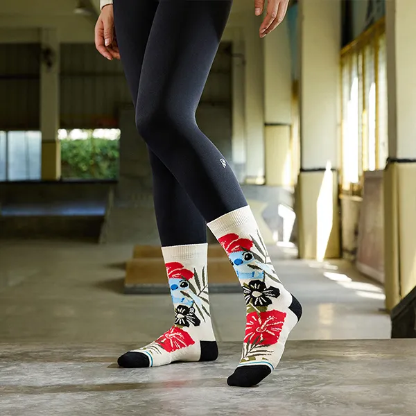 Stance x SHIDIZAI Knee High Socks Unisex 1 Pack Ecru-5