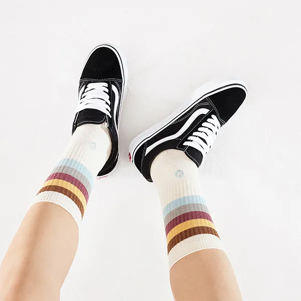Stance Knee-High Socks Unisex Vintage White-4