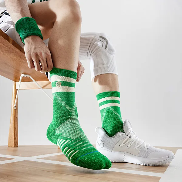 Stance Mid-Calf Socks Unisex 1 Pack Parrot Green-1
