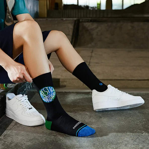 Stance x FEIQINXIONGDIDIANYING,LIANMINGKUAN Mid Calf Socks Unisex-3