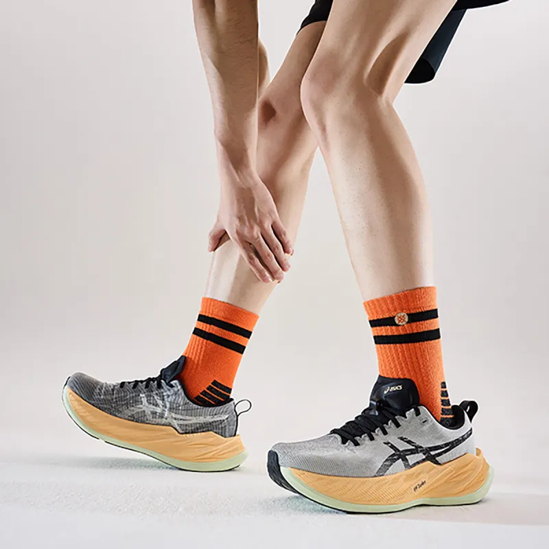 Stance Mid Calf Socks Unisex 1 Pack Orange-5