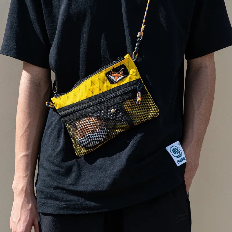 RIMIX Polyester Shoulder Bag Unisex Blue/Yellow/Orange/Black-2