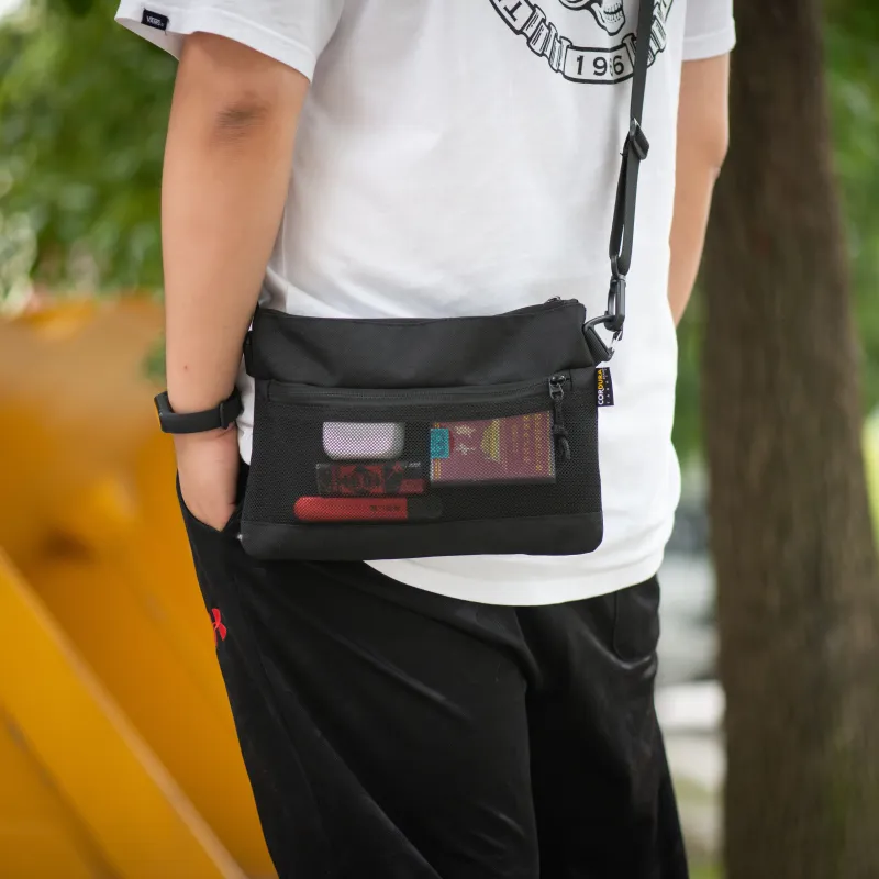 RIMIX Cordura Handheld Bag Clutch Regular Unisex Black/Yellow Camouflage/Black Camouflage-3