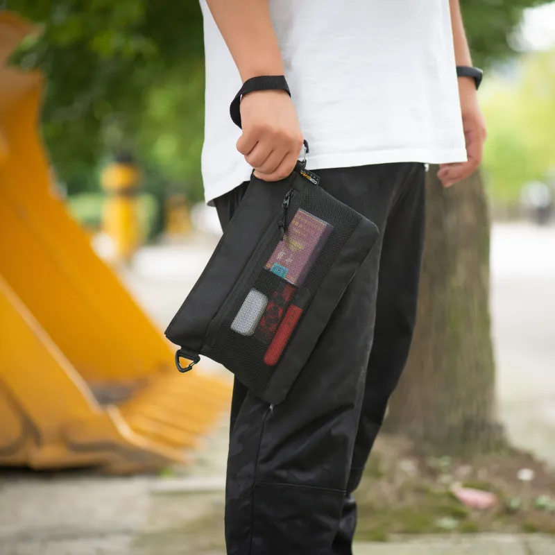 RIMIX Cordura Handheld Bag Clutch Regular Unisex Black/Yellow Camouflage/Black Camouflage-2