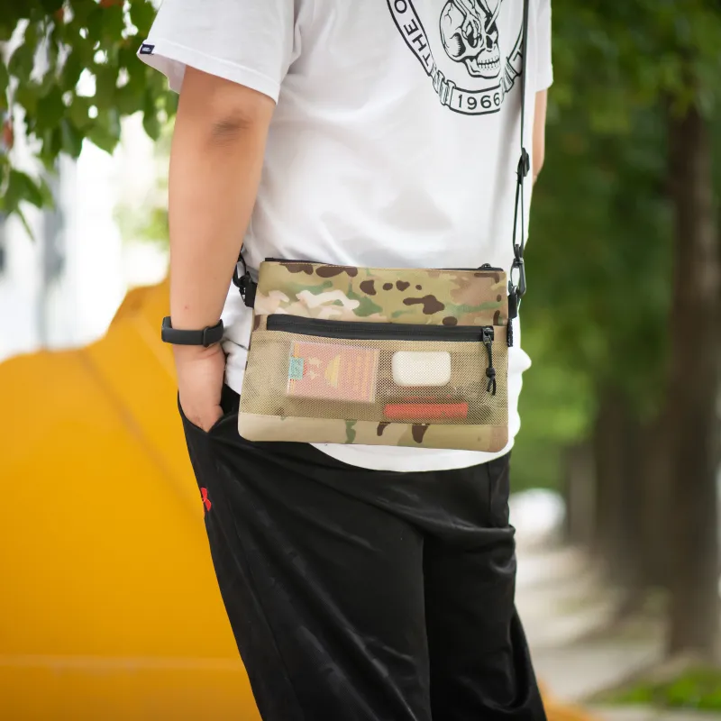 RIMIX Cordura Handheld Bag Clutch Regular Unisex Black/Yellow Camouflage/Black Camouflage-11