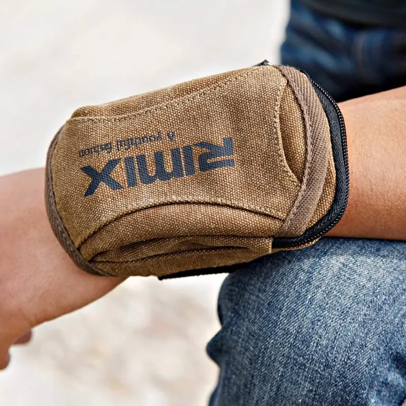 RIMIX Canvas Canvas Bag Wrist Bag Unisex Beige/Military Green/Navy Blue-1