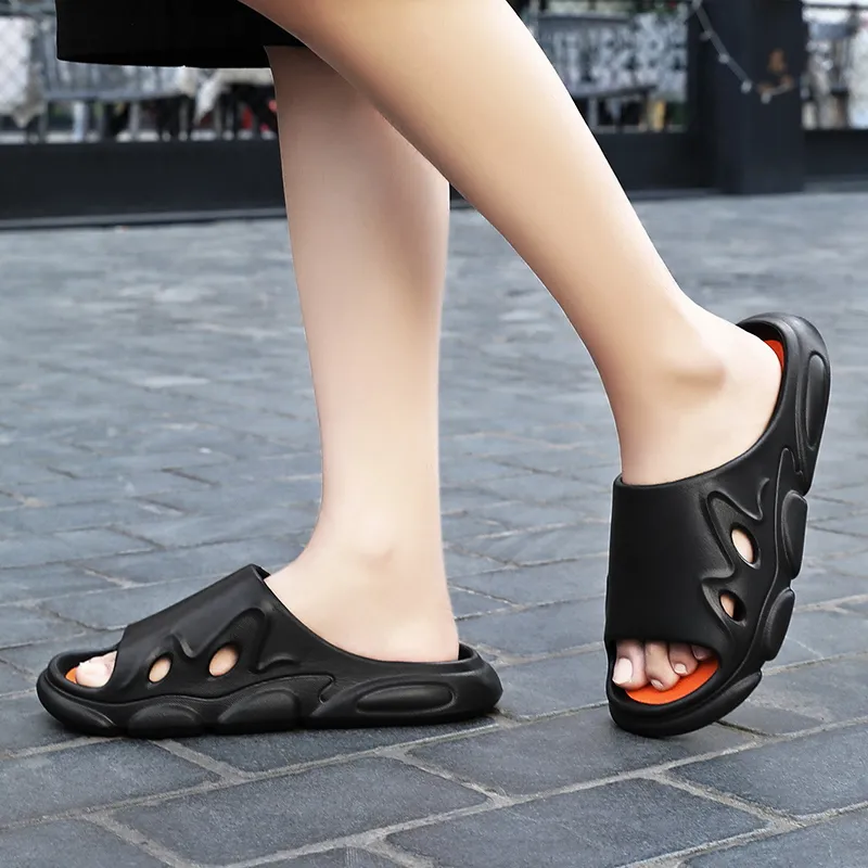 CariteSport Quiet Slip-Resistant Odor-Resistant Abrasion-Resistant Slide Slippers Unisex-4