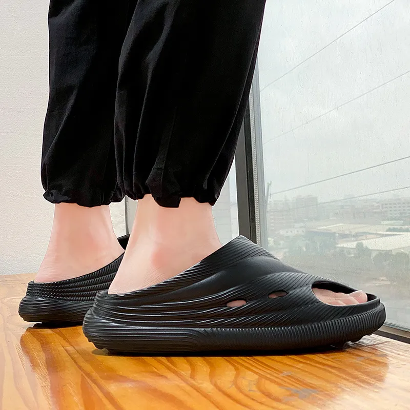 CariteSport EVA Quiet Slip Resistant Odor Resistant Abrasion Resistant Quick Dry Cushioning Slide Slippers Men's-6