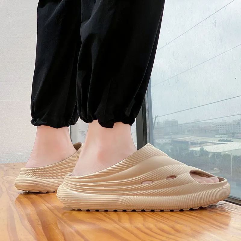 CariteSport EVA Quiet Slip Resistant Odor Resistant Abrasion Resistant Quick Dry Cushioning Slide Slippers Men's-10