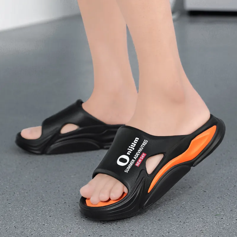 CariteSport EVA Quiet Slip Resistant Odor Resistant Abrasion Resistant Quick Dry Cushioning Slide Slippers Unisex-8