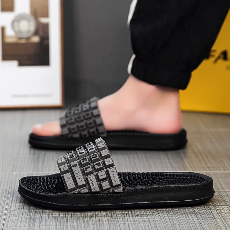 CariteSport EVA Quiet Slip Resistant Odor Resistant Abrasion Resistant Cushioning Slide Slippers Men's-2