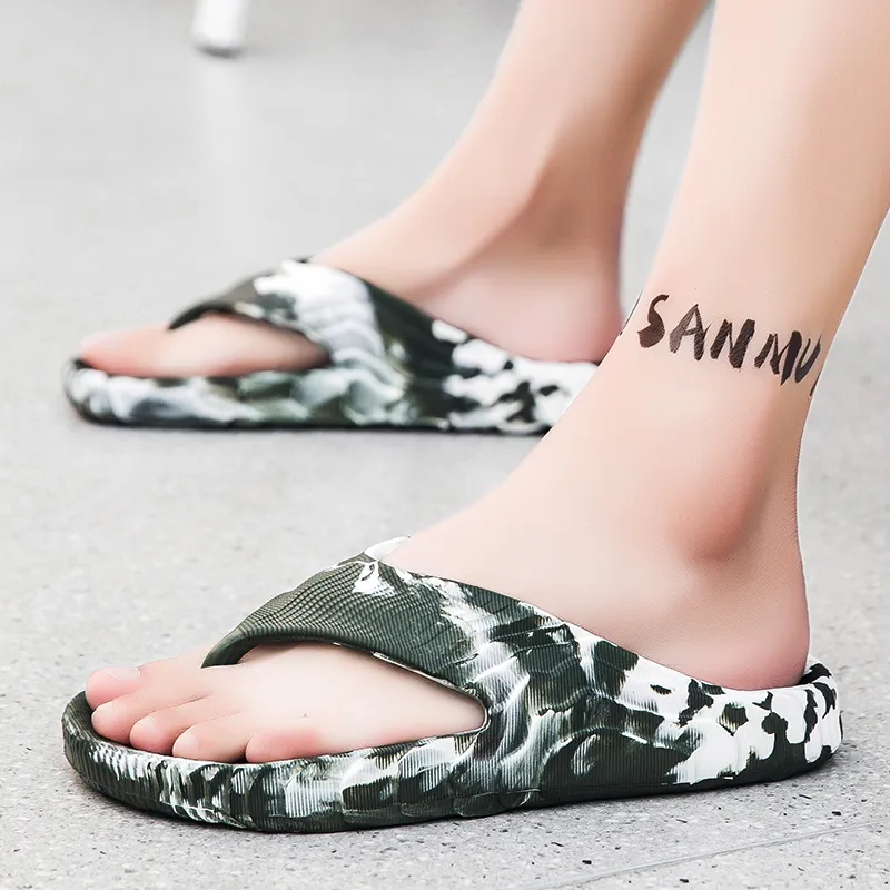 CariteSport EVA Quiet Odor Resistant Abrasion Resistant Slip Resistant Quick Drying Flip Flops Men's-14